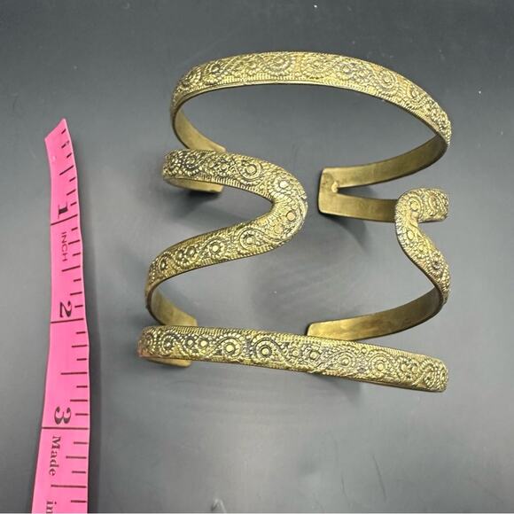 Bohemian gold tone Bracelet Statement Boho Casual Chunky Summer - Picture 5 of 10